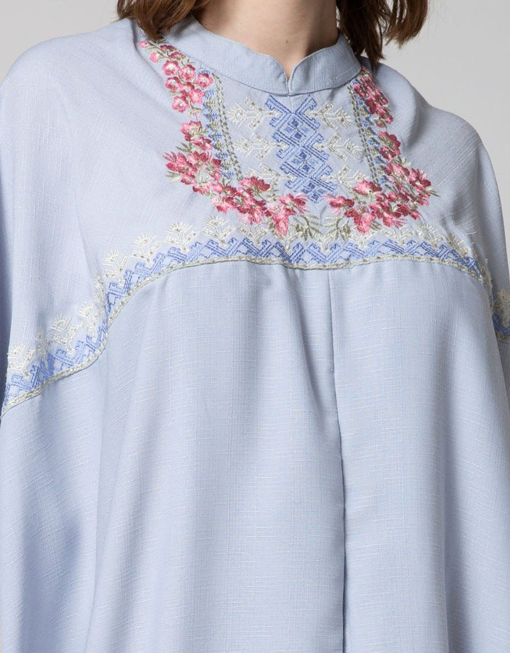 L/S KAFTAN TXT W EMB