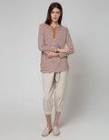 Phenomenal Long Sleeve V Btn Stripes 4Clr