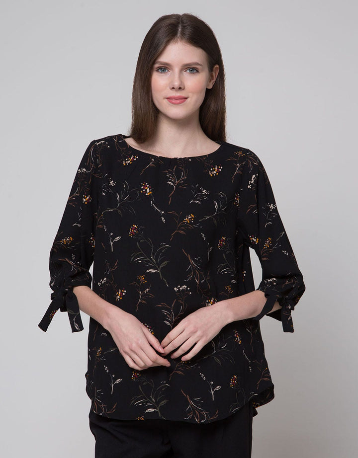 St. Yves Bow Sleeve Blouse Wanita