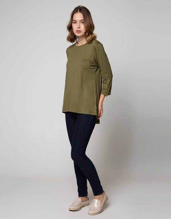 St. Yves 7/8 Sleeve Top Knit Rysp