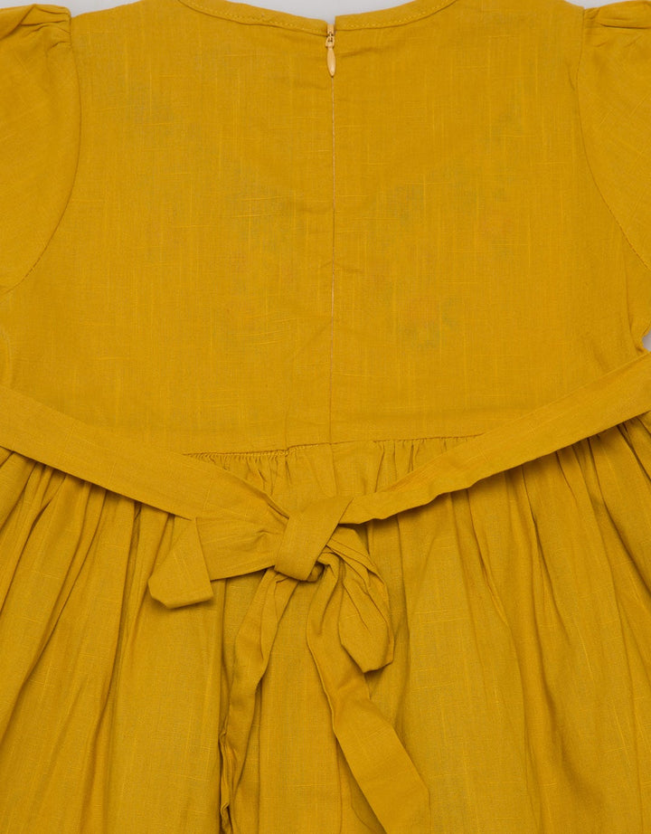 Sweet Miss Bordir Bunga Dress Anak Perempuan