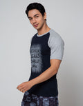 Nevada Short Sleeve Raglan Regular Print Jeans