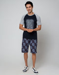 Nevada Short Sleeve Raglan Regular Print Jeans