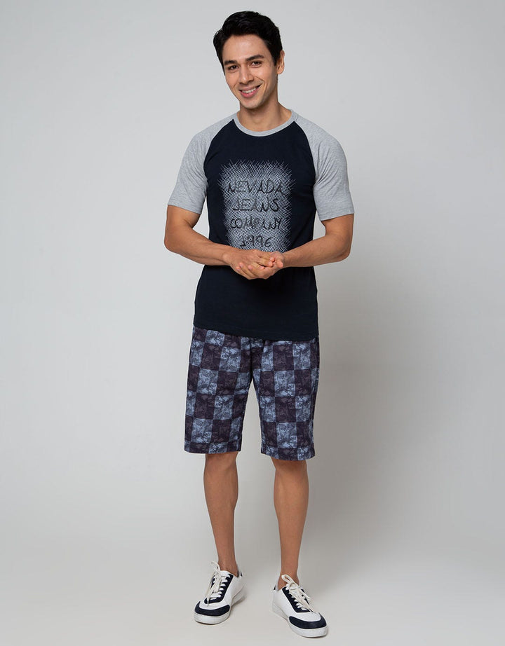 Nevada Short Sleeve Raglan Regular Print Jeans