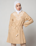 Annisa Long Sleeve Embro Neckline