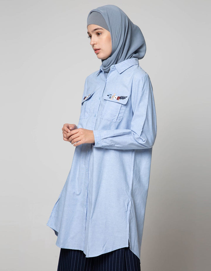 Annisa Long Sleeve Oxford Top