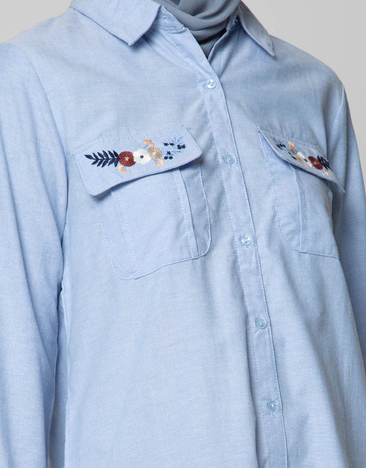 Annisa Long Sleeve Oxford Top