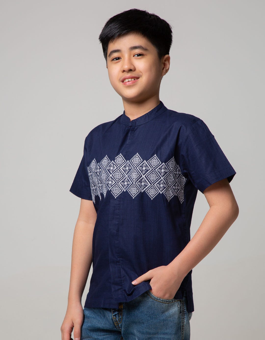 SS SLUB EMBROIDERY CHEST