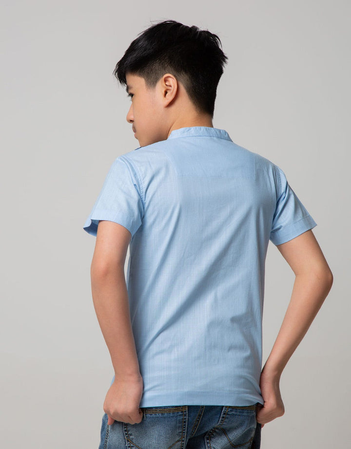 SS SLUB SHOULDER EMBROIDERY