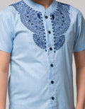 SS SLUB SHOULDER EMBROIDERY