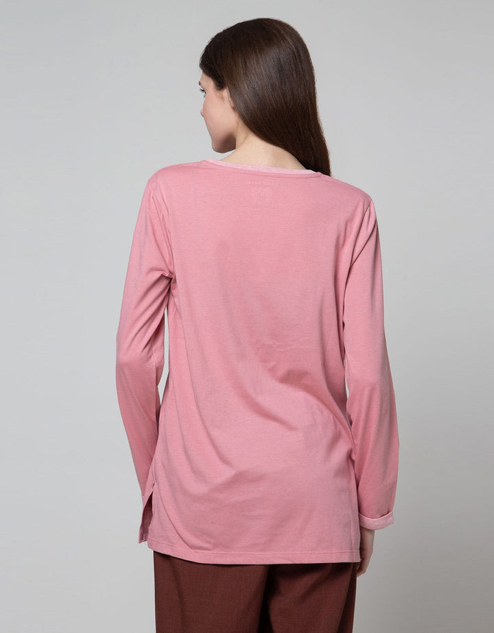 Phenomenal Plain Pocket Kaos Wanita