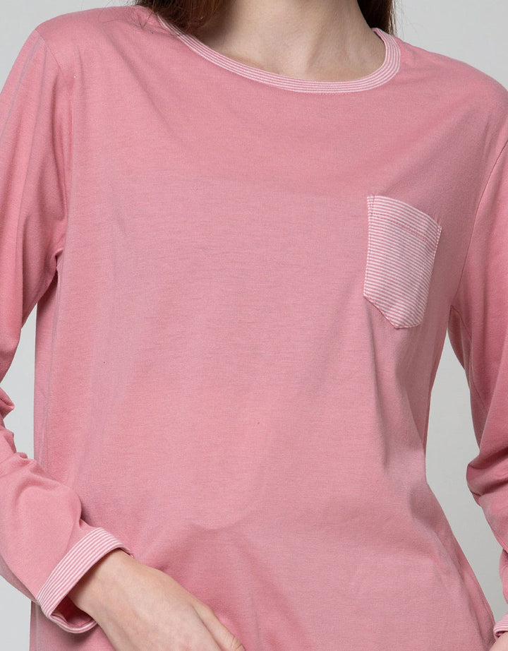 Phenomenal Plain Pocket Kaos Wanita