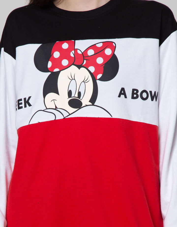 Disney Fress Minnie Peek A Bow Sweater