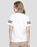 Connexion Round Neck C&amp;S Rib Arms Women's Short Sleeve T-Shirt