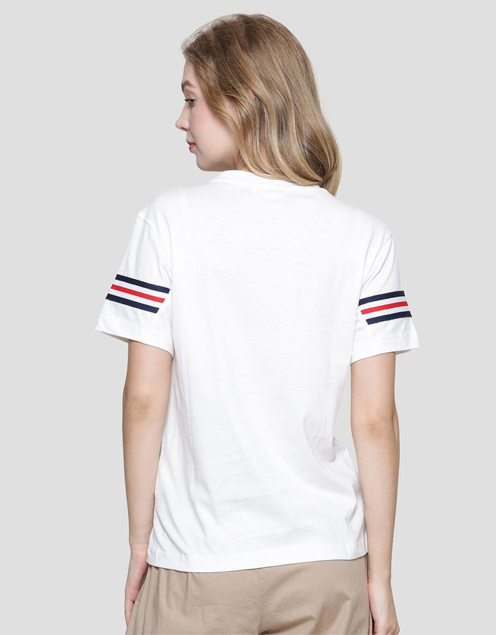 Connexion Round Neck C&amp;S Rib Arms Women's Short Sleeve T-Shirt