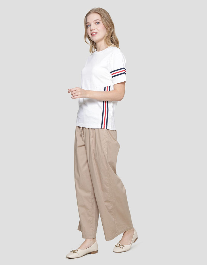 Connexion Round Neck C&amp;S Rib Arms Women's Short Sleeve T-Shirt