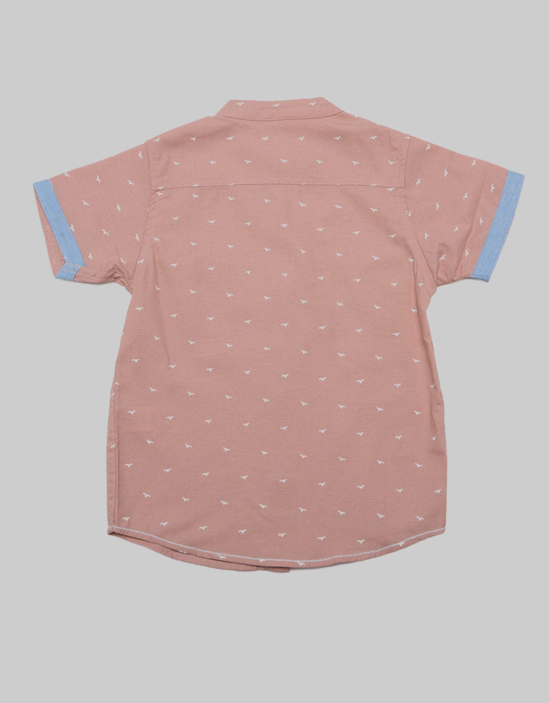 Little M Short Sleeve Bird Print Shirt