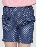 Little M Polka Denim Celana Pendek Anak Perempuan