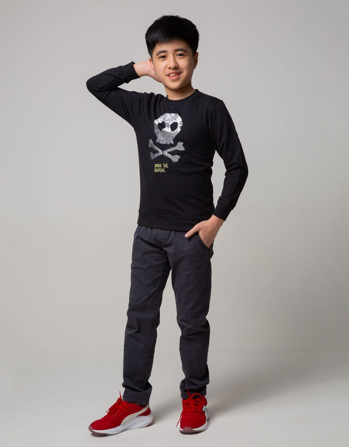 SWEATER SEQUIN SKULL