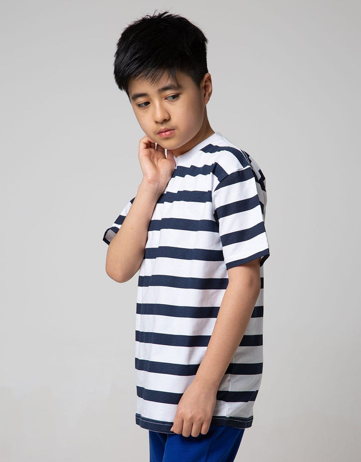 SS STRIPE NAVY BASIC