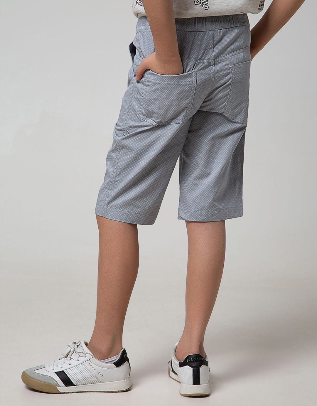 KI CROP WOVEN POLKAD