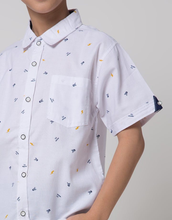Aero Short Sleeve Shirt Fullprint Regu Oxford Print Flazz