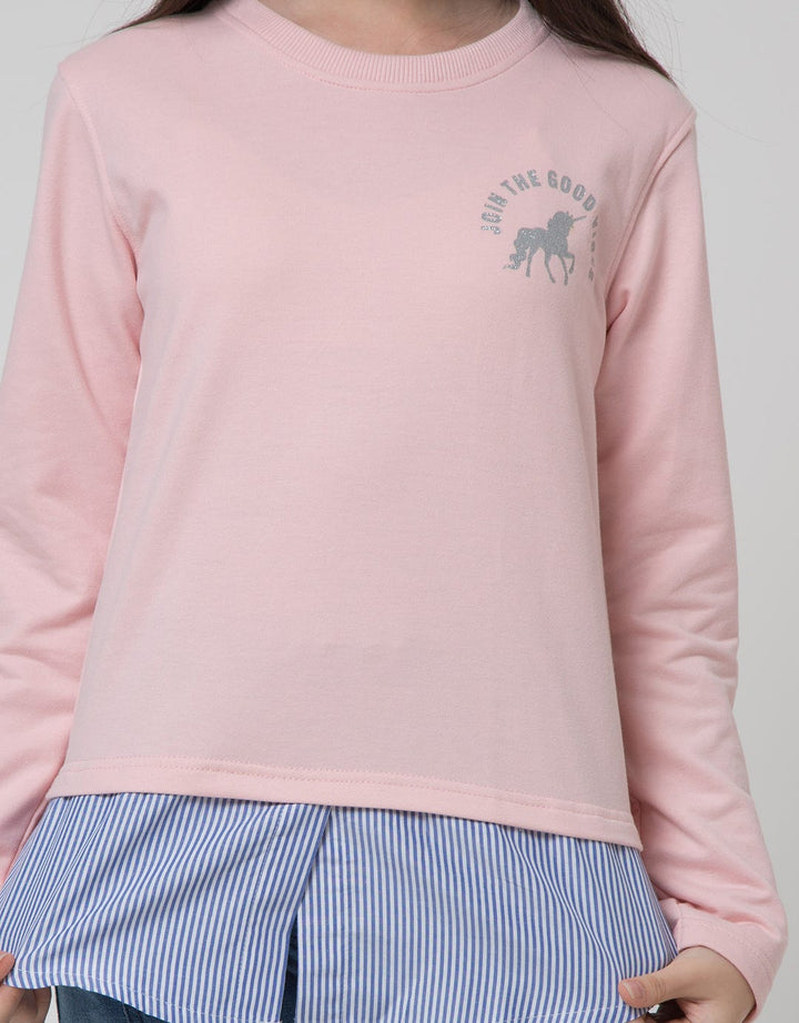 Nevada Logo Unicorn Kaos Anak Perempuan