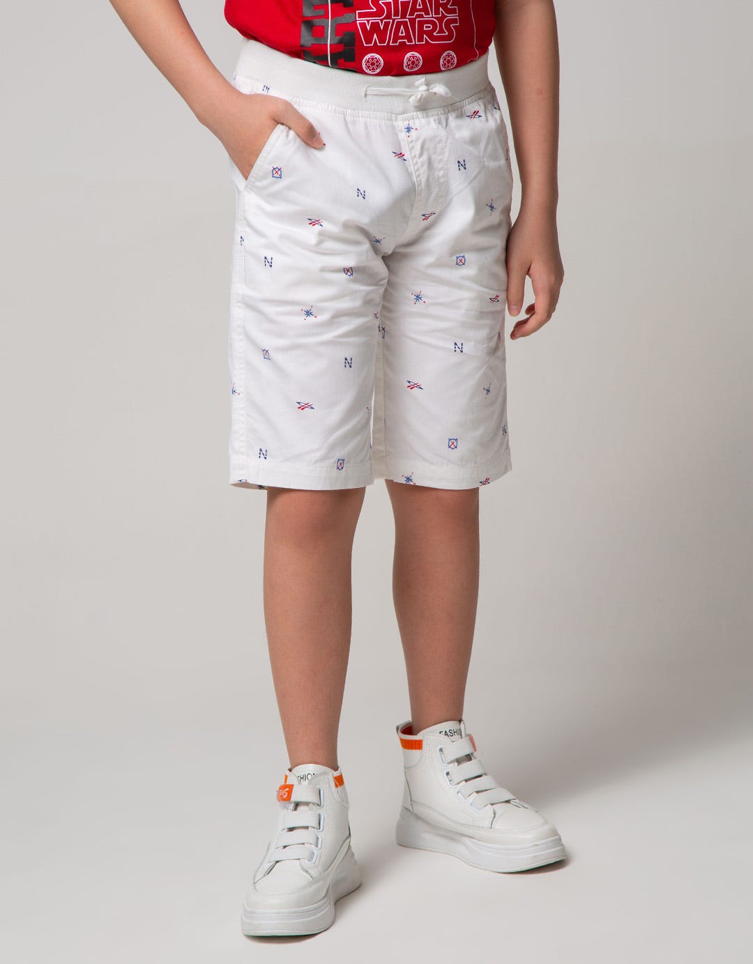 Nevada Basic Crop Woven Nautical Single