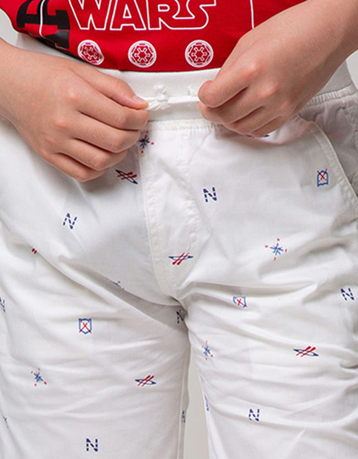 Nevada Basic Crop Woven Nautical Single
