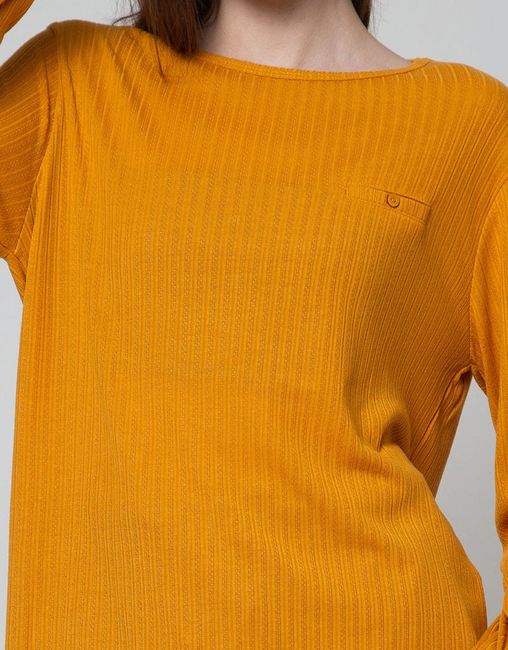 Phenomenal Long Sleeve Plain Textured