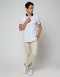 Nevada Polo Basic Single Jersey Print Geometrical