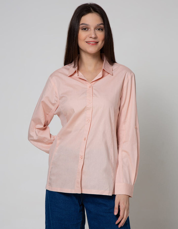 Details Top Woven Shirt With Rib