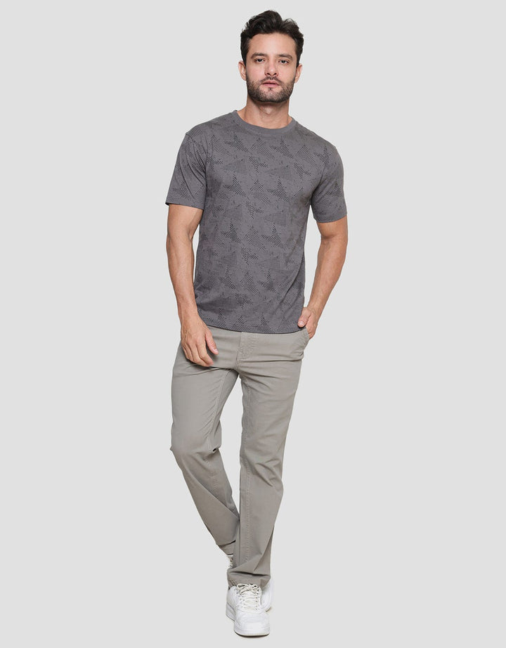 Nevada Round Neck Full Print Kaos Lengan Pendek Pria