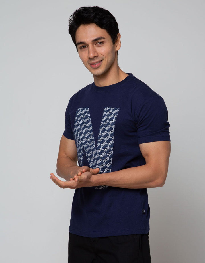 Nevada Neck Full Print Kaos Pria