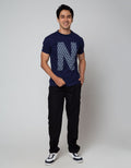 Nevada Neck Full Print Kaos Pria