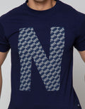 Nevada Neck Full Print Kaos Pria