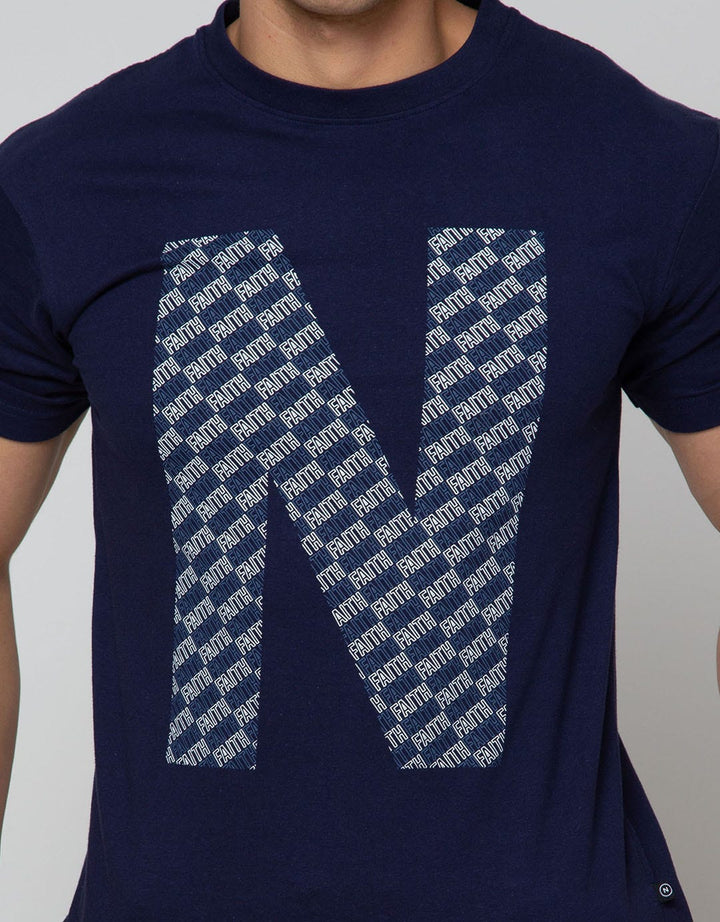 Nevada Neck Full Print Kaos Pria