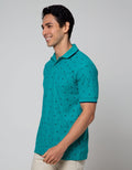 Nevada Polo Fashion Pique Print Coconut