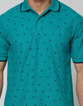 Nevada Polo Fashion Pique Print Coconut