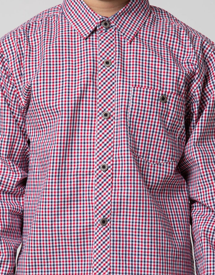 LS YARNDYE CHECK RED