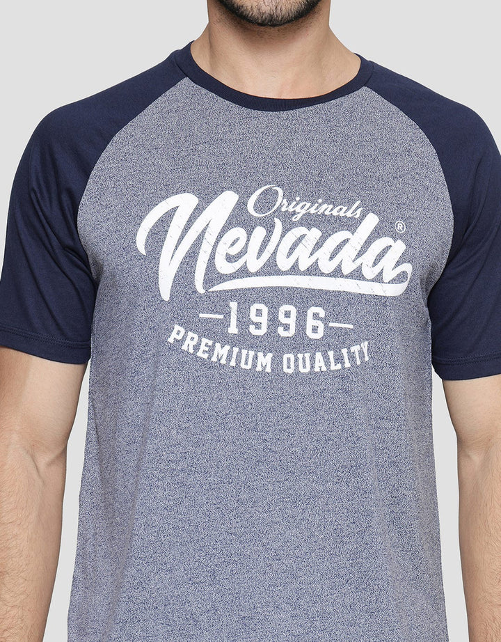 Nevada Raglan Kaos Lengan Pendek Pria
