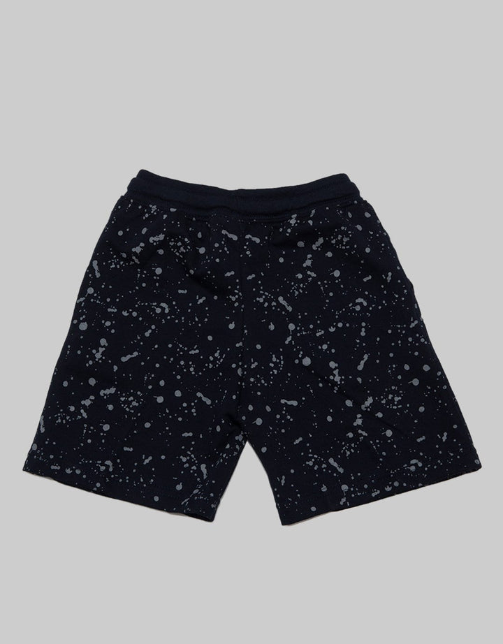 Little M Crop Knit Terry Splash