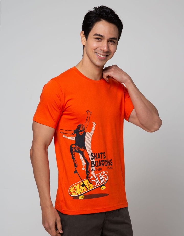 T Zone Short Sleeve T-Shirt Print Sport Coll - Skate