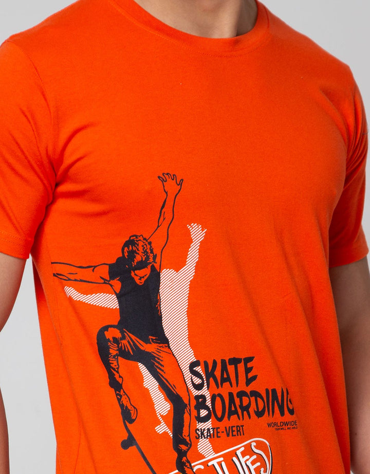 T Zone Short Sleeve T-Shirt Print Sport Coll - Skate