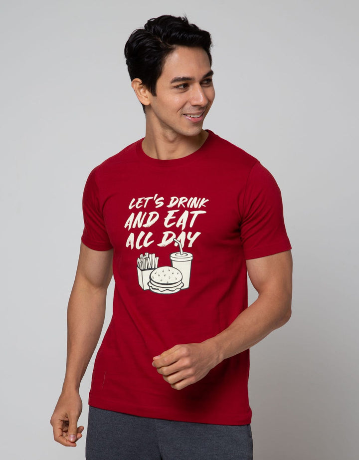 T Zone T-Shirt Food And Drink Lets