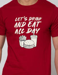 T Zone T-Shirt Food And Drink Lets
