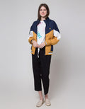 Nevada Tricolor Up Collar Jaket Wanita