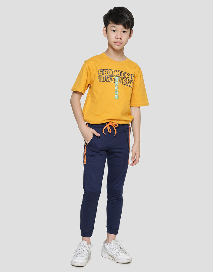 Nevada Cut Knee Stripe Jogger Anak Laki-Laki