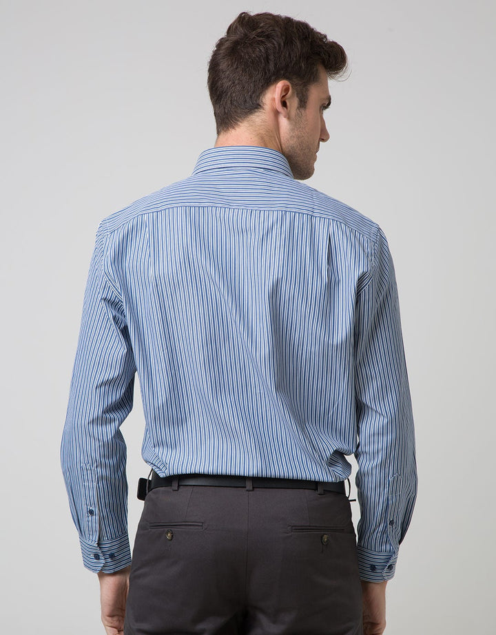 Arrow Long Sleeve Stripe Shirt Single Pocket