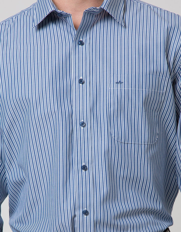 Arrow Long Sleeve Stripe Shirt Single Pocket